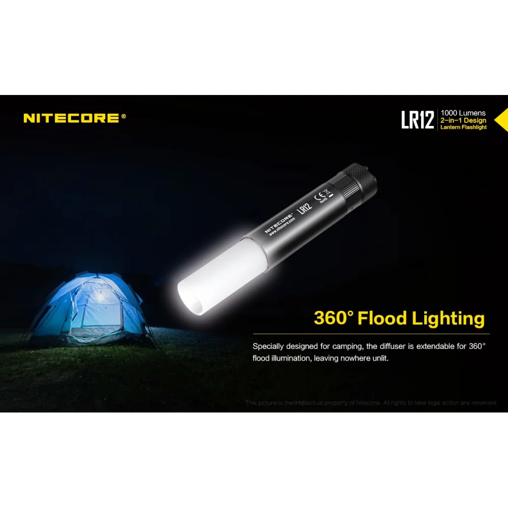 Latarka Nitecore LR12 1000 Lumenów 6 Latarka Nitecore LR12 1000 Lumenów