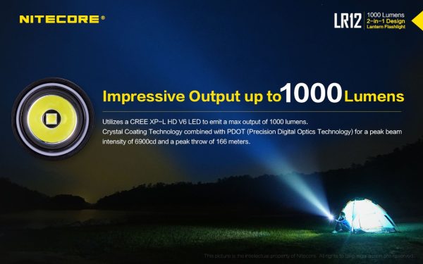 Latarka Nitecore LR12 1000 Lumenów-7
