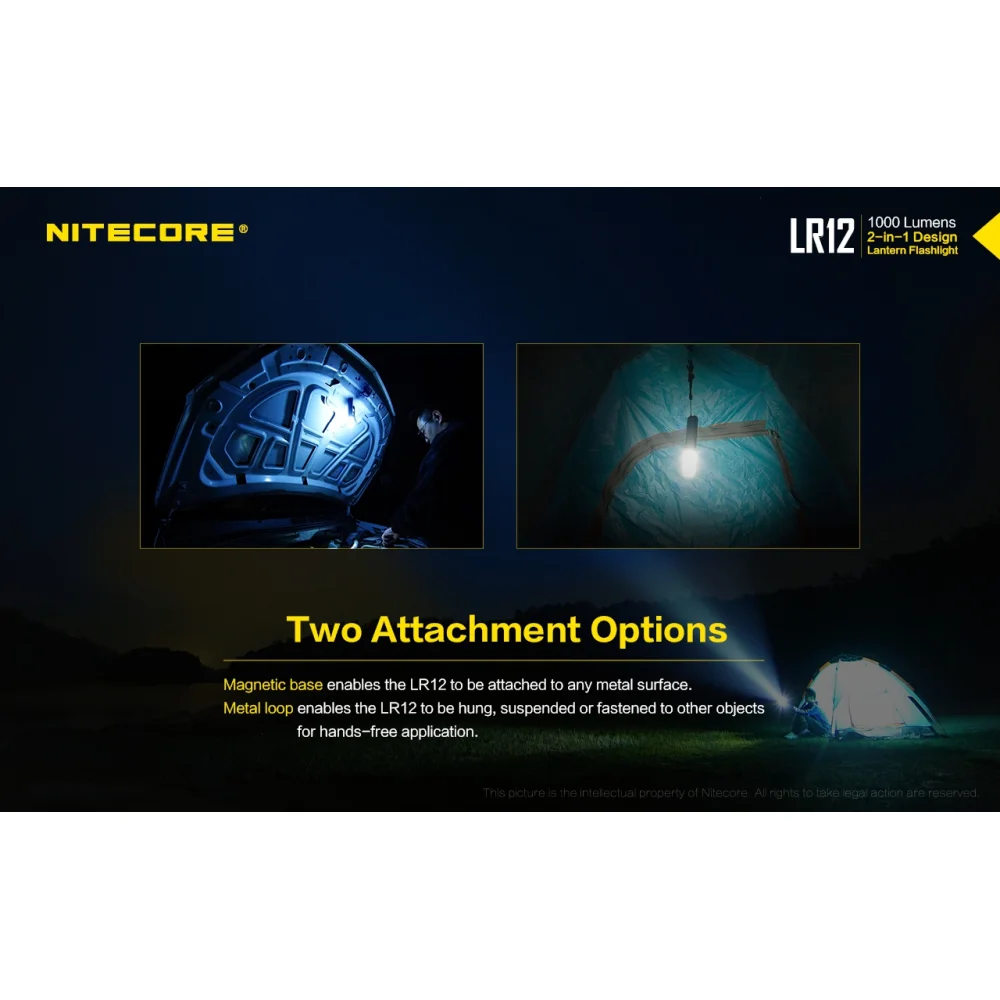 Latarka Nitecore LR12 1000 Lumenów 8 Latarka Nitecore LR12 1000 Lumenów
