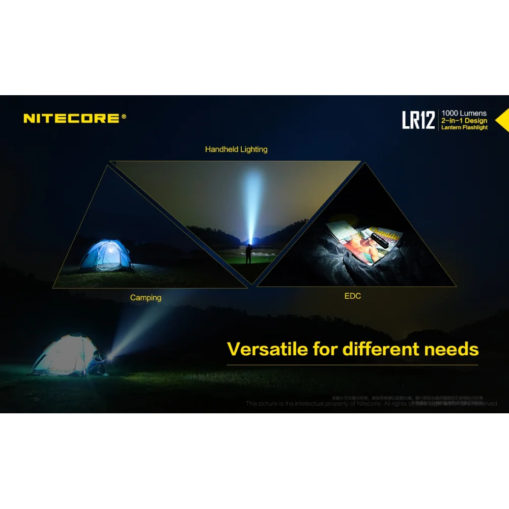 Latarka Nitecore LR12 1000 Lumenów 10 Latarka Nitecore LR12 1000 Lumenów