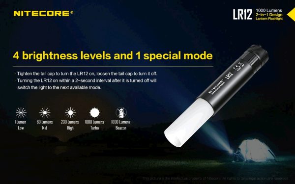 Latarka Nitecore LR12 1000 Lumenów-11