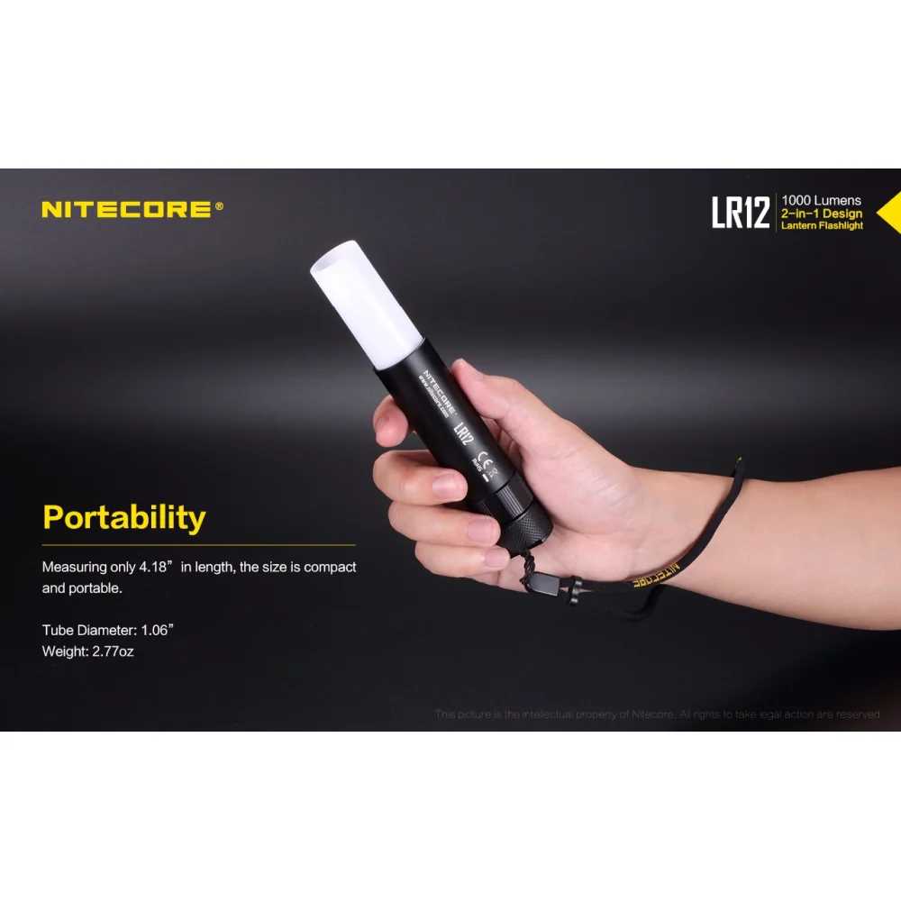 Latarka Nitecore LR12 1000 Lumenów 12 Latarka Nitecore LR12 1000 Lumenów