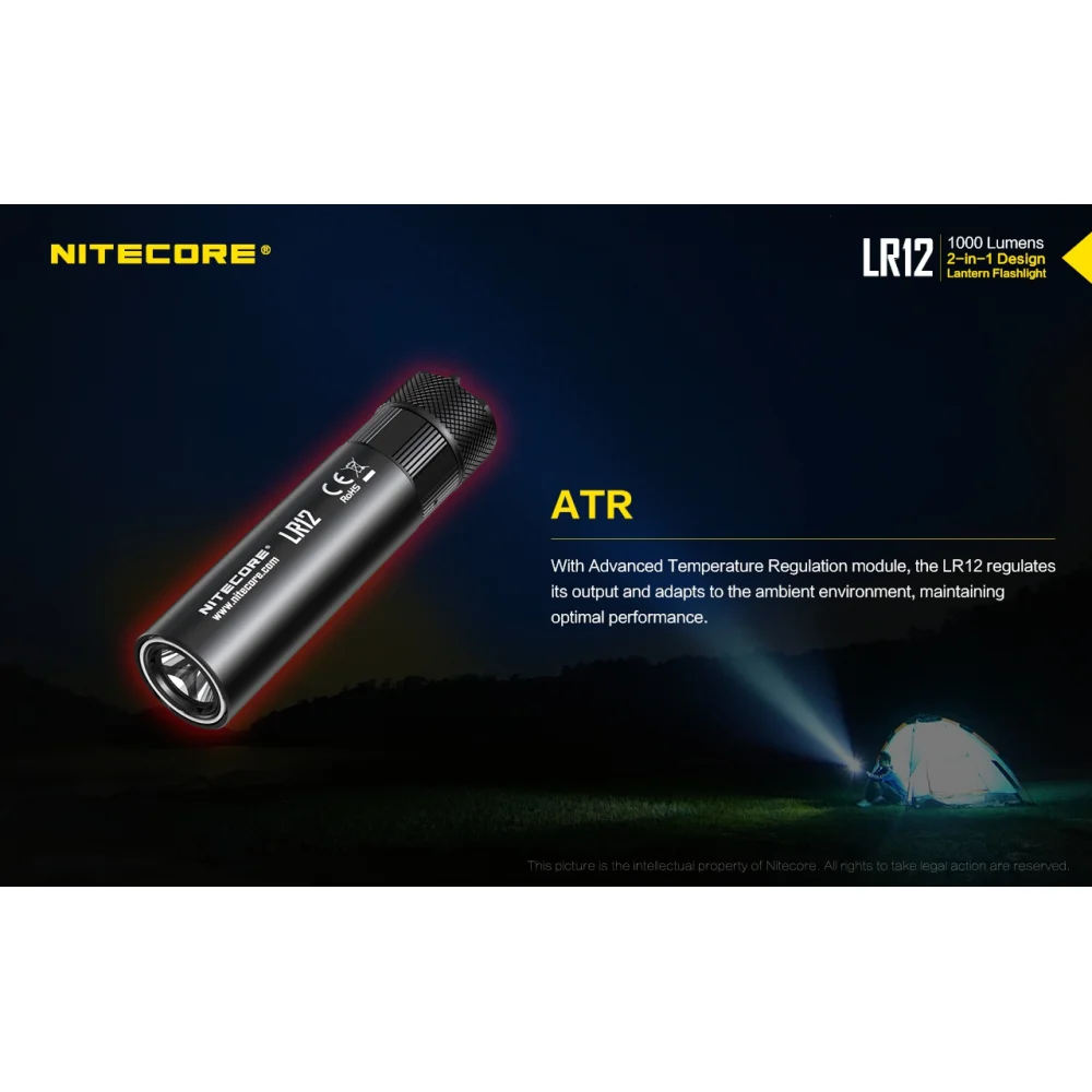 Latarka Nitecore LR12 1000 Lumenów 13 Latarka Nitecore LR12 1000 Lumenów