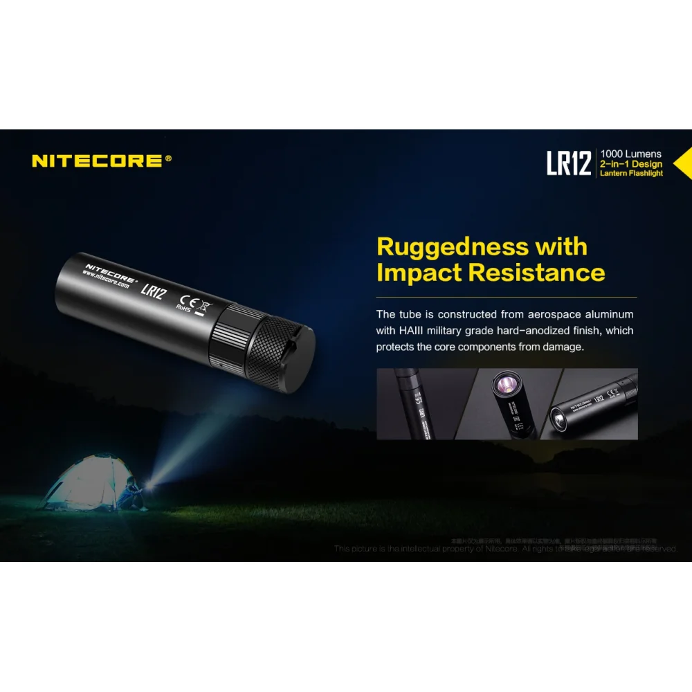 Latarka Nitecore LR12 1000 Lumenów 15 Latarka Nitecore LR12 1000 Lumenów