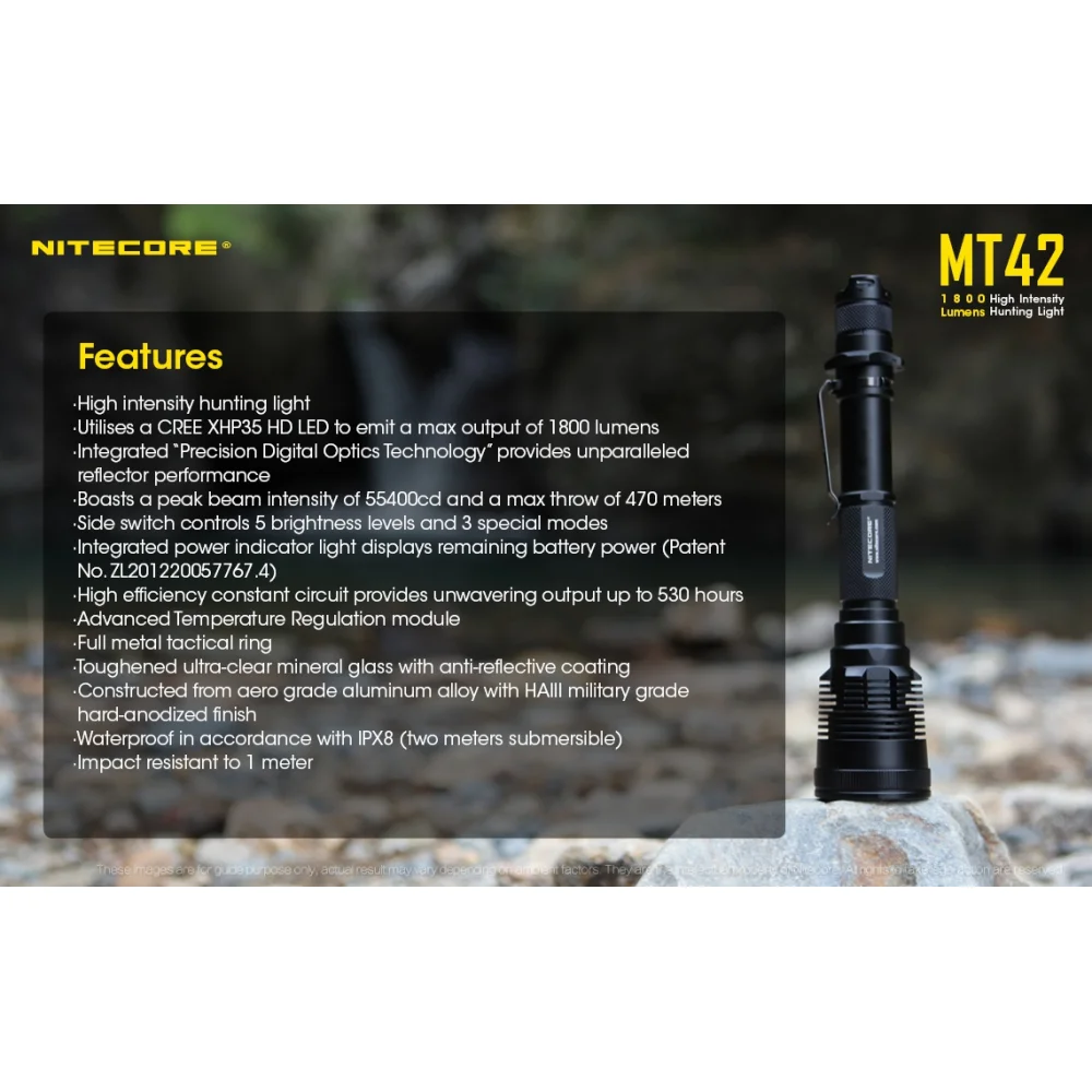 Latarka Nitecore MT42 1800 lumenów 22 Latarka Nitecore MT42 1800 lumenów