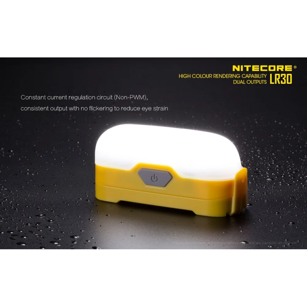 Latarka Nitecore LR30 205 lumenów Żółta 11 Latarka Nitecore LR30 205 lumenów Żółta