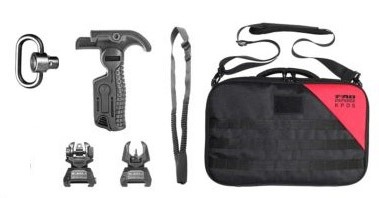 Konwersja Glock KPOS Scout FAB Zestaw Adv Tan Konwersja Scout to połączenie mocnego aluminium lotniczego i lekkiego polimeru. Po umieszczeniu w nim pistoletu zmienia się w imponujący sprzęt taktyczny, do którego można przymocować rozmaite akcesoria - oświetlenie taktyczna, laser i inne. Kompatybilna z Glockami 17, 19, 22, 23, 25, 31, 32 / Gen 3 - 5 - LifeGun.pl Konwersja Glock KPOS Scout FAB Zestaw Adv Tan-2