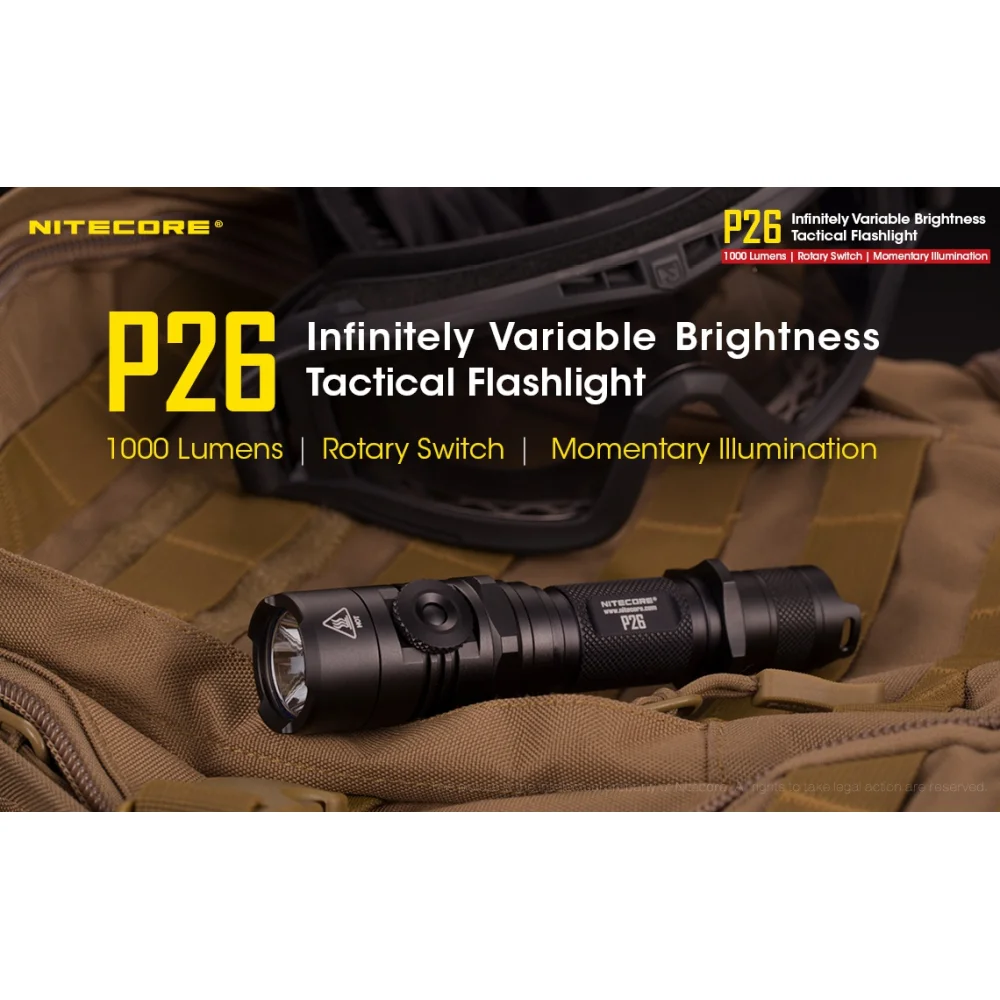 Latarka Nitecore P26 1000 lumenów 5 Latarka Nitecore P26 1000 lumenów