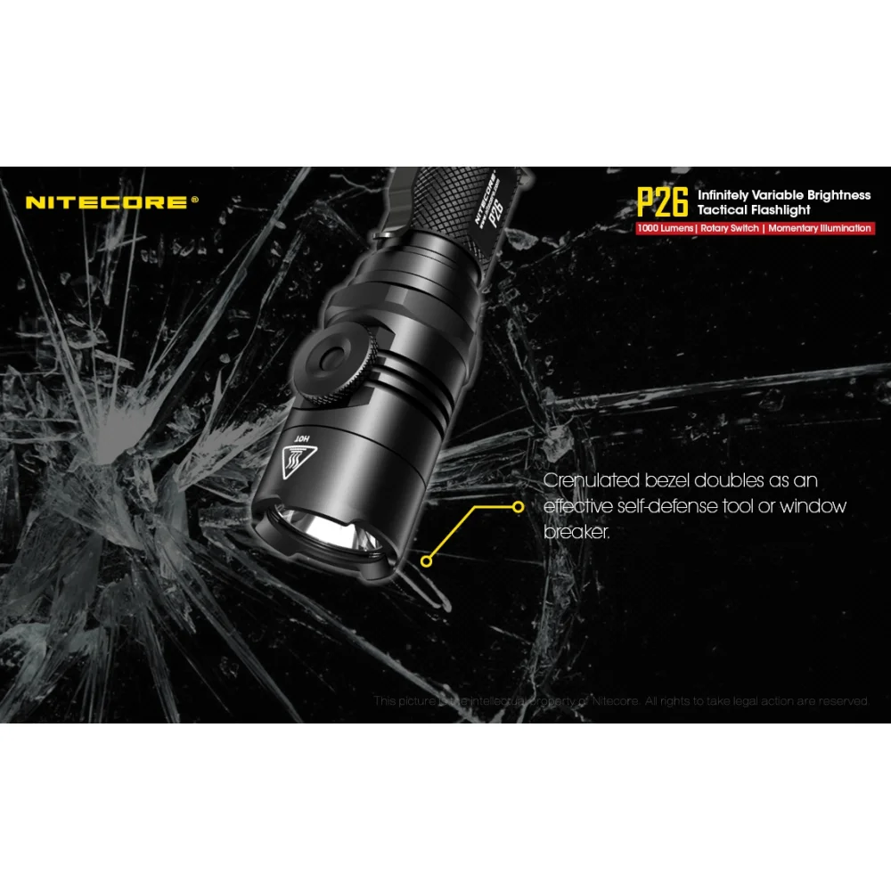 Latarka Nitecore P26 1000 lumenów 13 Latarka Nitecore P26 1000 lumenów