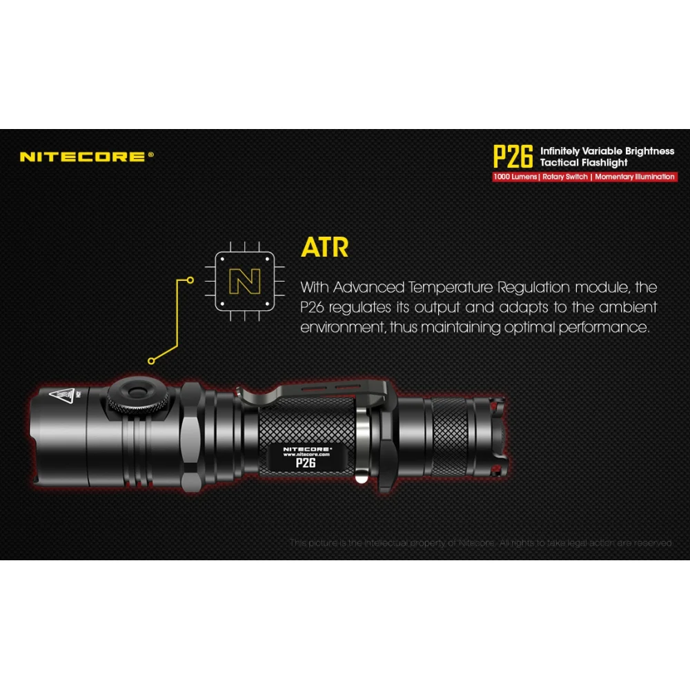 Latarka Nitecore P26 1000 lumenów 17 Latarka Nitecore P26 1000 lumenów
