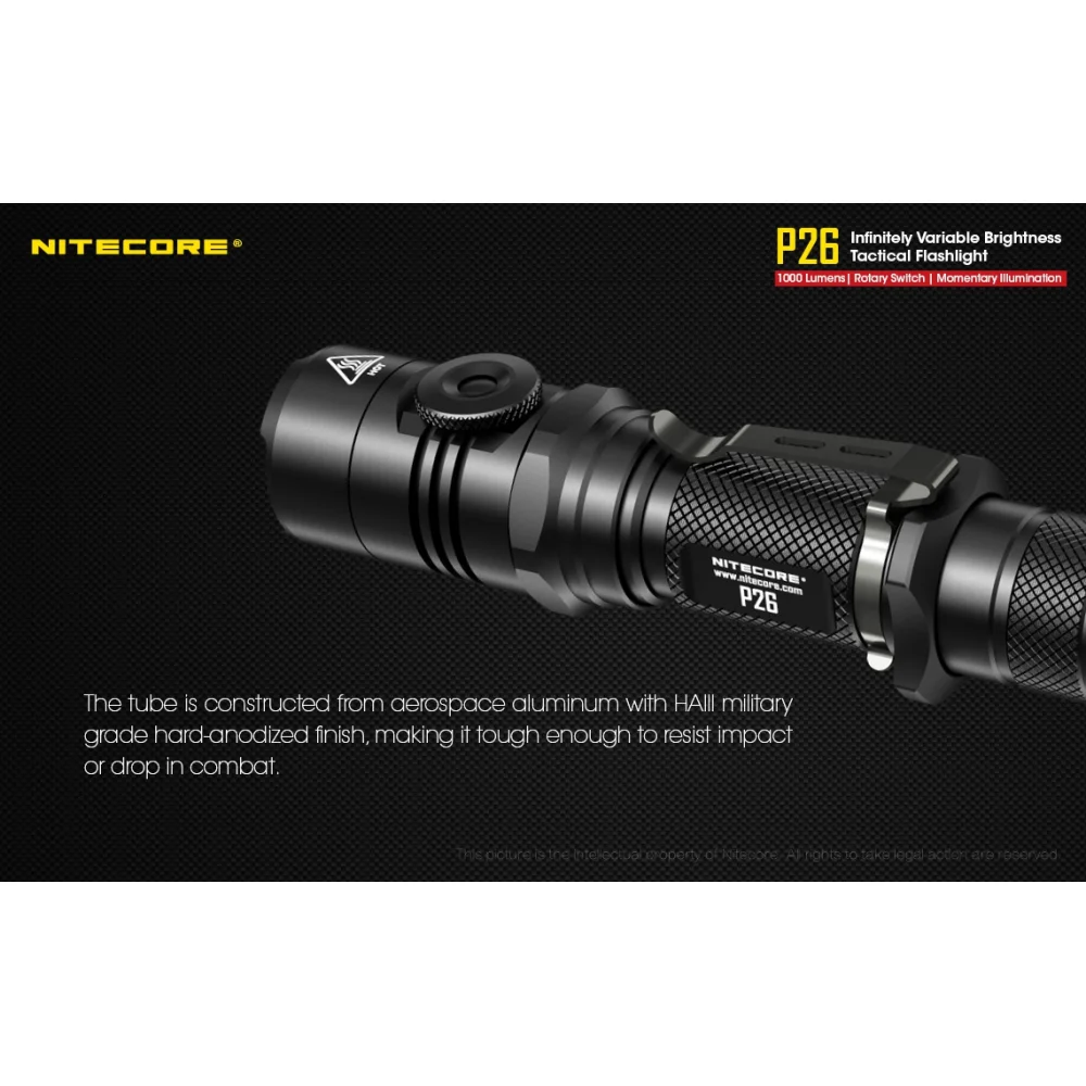 Latarka Nitecore P26 1000 lumenów 19 Latarka Nitecore P26 1000 lumenów