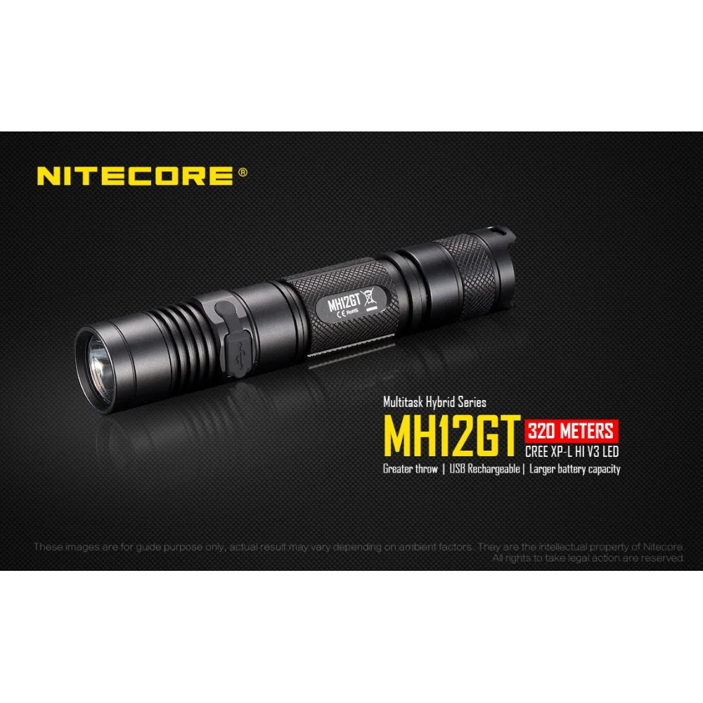 Latarka Nitecore MH12GT Multi-Task Hybrid 1000 lumenów 4 Latarka Nitecore MH12GT Multi-Task Hybrid 1000 lumenów