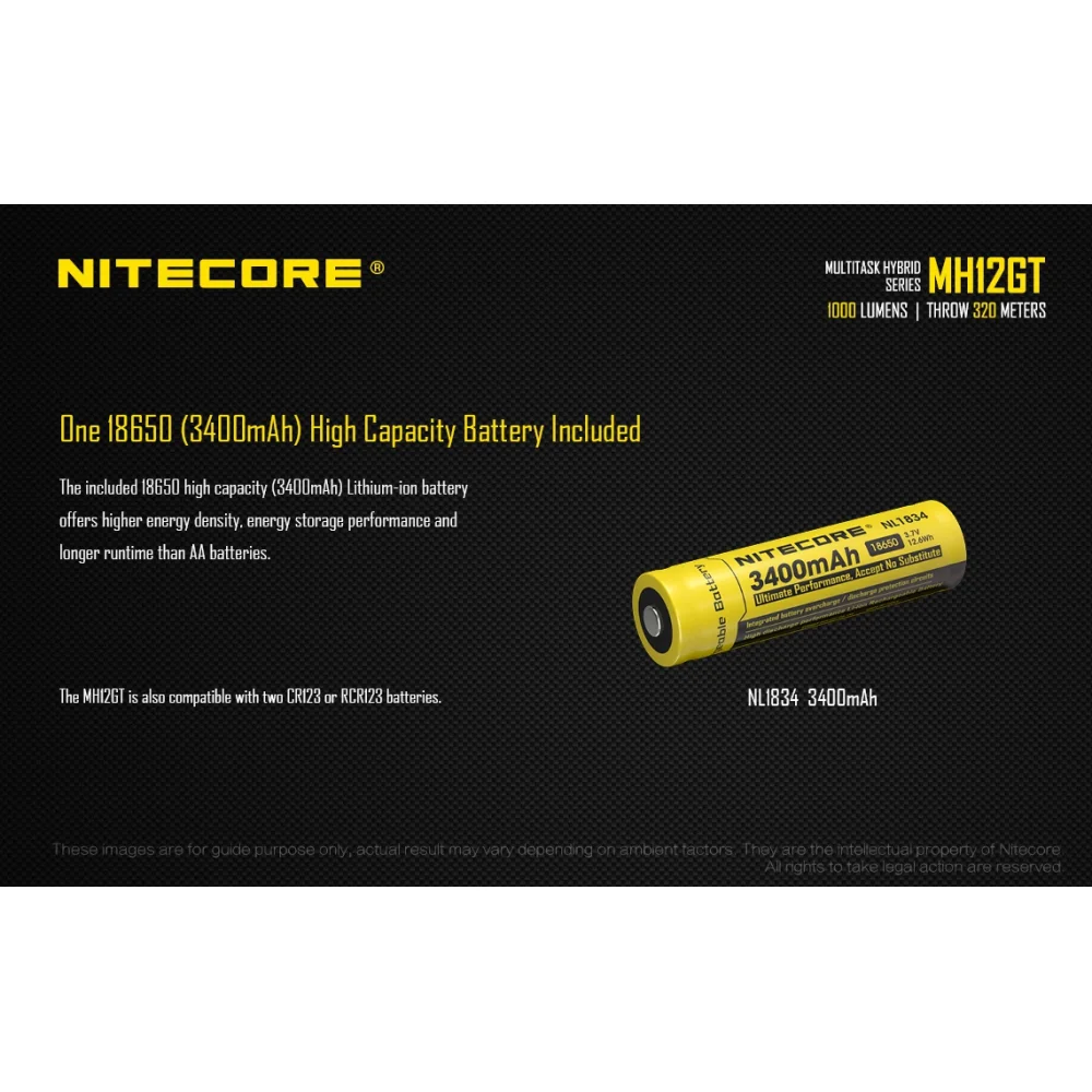 Latarka Nitecore MH12GT Multi-Task Hybrid 1000 lumenów 7 Latarka Nitecore MH12GT Multi-Task Hybrid 1000 lumenów