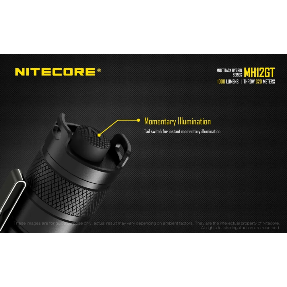 Latarka Nitecore MH12GT Multi-Task Hybrid 1000 lumenów 10 Latarka Nitecore MH12GT Multi-Task Hybrid 1000 lumenów