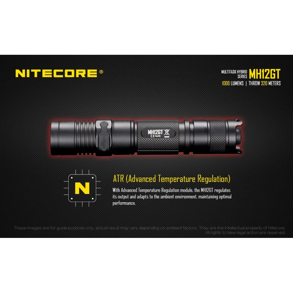 Latarka Nitecore MH12GT Multi-Task Hybrid 1000 lumenów 16 Latarka Nitecore MH12GT Multi-Task Hybrid 1000 lumenów
