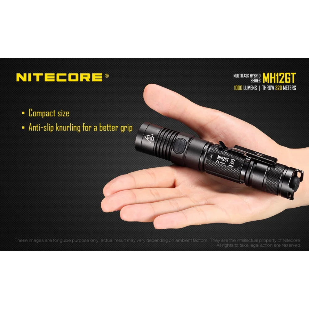Latarka Nitecore MH12GT Multi-Task Hybrid 1000 lumenów 21 Latarka Nitecore MH12GT Multi-Task Hybrid 1000 lumenów