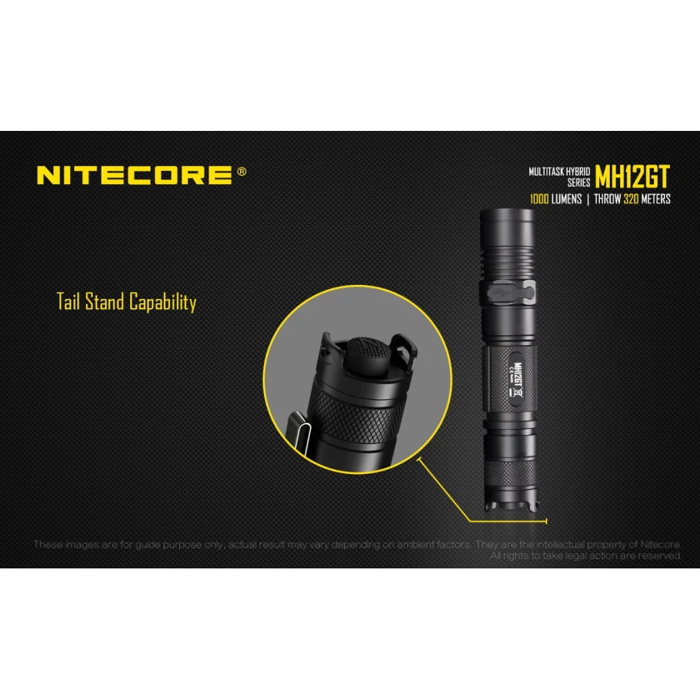 Latarka Nitecore MH12GT Multi-Task Hybrid 1000 lumenów 22 Latarka Nitecore MH12GT Multi-Task Hybrid 1000 lumenów