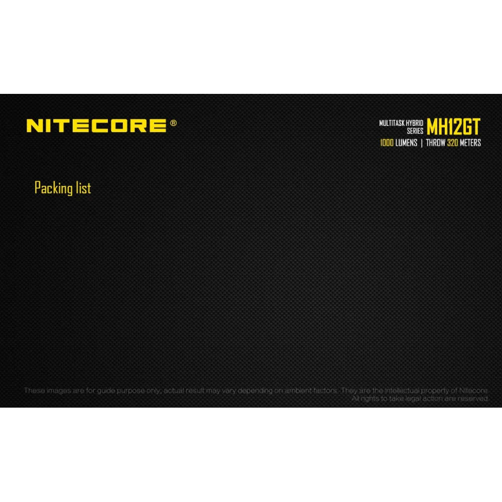 Latarka Nitecore MH12GT Multi-Task Hybrid 1000 lumenów 26 Latarka Nitecore MH12GT Multi-Task Hybrid 1000 lumenów