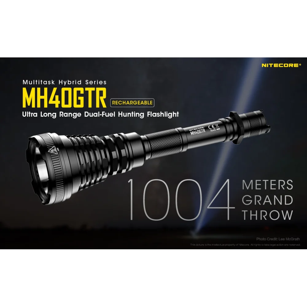 Latarka Nitecore MH40GTR Multi-Task Hybrid 1200 lumenów 5 Latarka Nitecore MH40GTR Multi-Task Hybrid 1200 lumenów