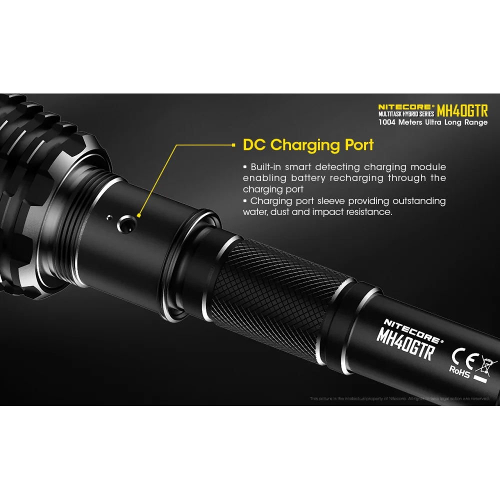Latarka Nitecore MH40GTR Multi-Task Hybrid 1200 lumenów 8 Latarka Nitecore MH40GTR Multi-Task Hybrid 1200 lumenów