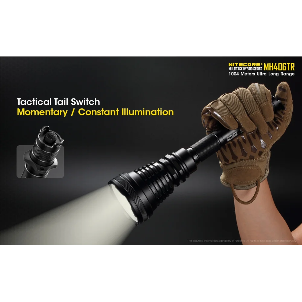 Latarka Nitecore MH40GTR Multi-Task Hybrid 1200 lumenów 10 Latarka Nitecore MH40GTR Multi-Task Hybrid 1200 lumenów