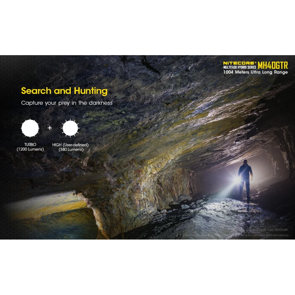 Latarka Nitecore MH40GTR Multi-Task Hybrid 1200 lumenów 12 Latarka Nitecore MH40GTR Multi-Task Hybrid 1200 lumenów