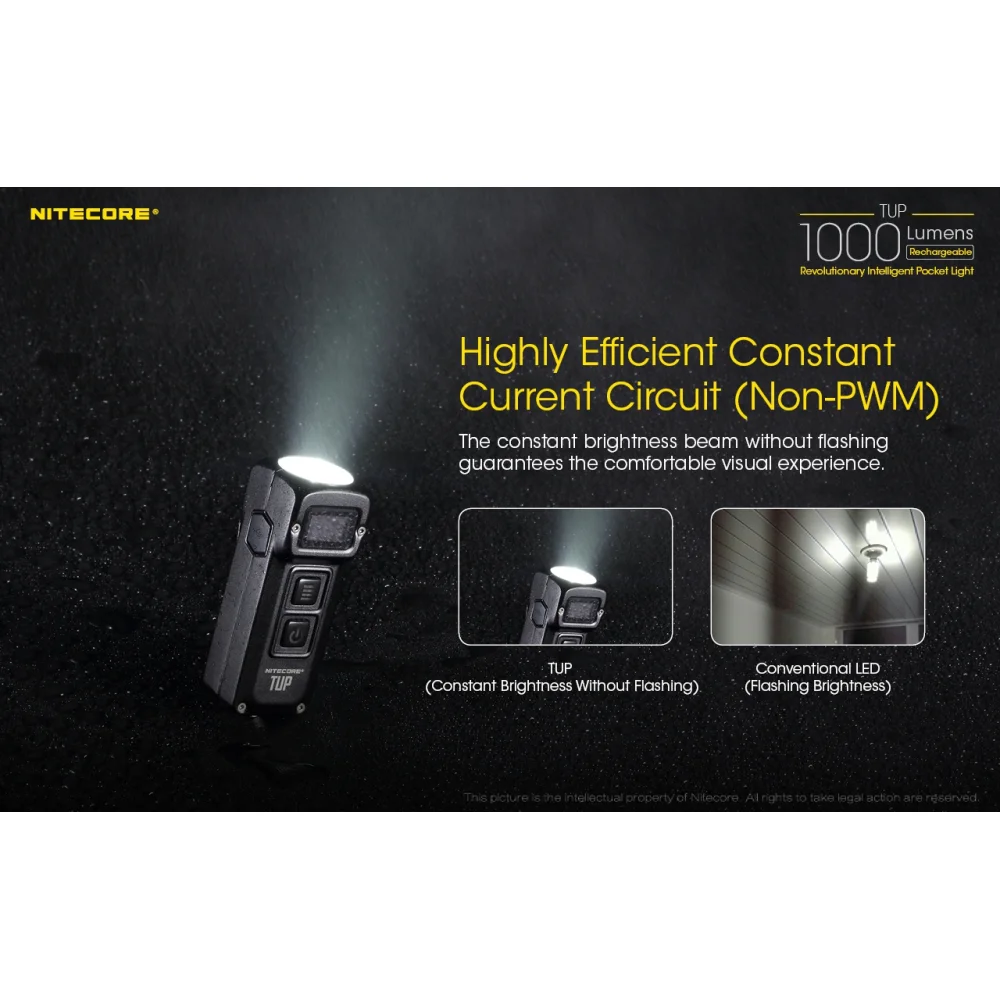 Latarka Nitecore TUP 1000 lumenów Czarna 17 Latarka Nitecore TUP 1000 lumenów Czarna