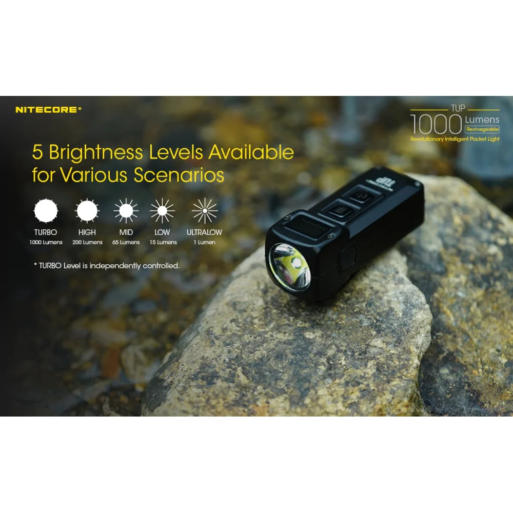 Latarka Nitecore TUP 1000 lumenów Szara 14 Latarka Nitecore TUP 1000 lumenów Szara