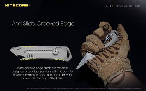 Nóż Nitecore NTK10 Prezentujemy nóż Nitecore NTK10 z tytanową rękojeścią. Jest to pierwszy tego typu konstrukcja od firmy Nitecore. NTK10 to wysoce funkcjonalny i elegancki nóż, który zawsze będziesz chciał mieć u swego boku. Rękojeść wykonano ze stopu tytanu, zaś wymienne ostrze wykonano ze stali OLFA CKB-2. Ten wszechstronny i wytrzymały nóż idealnie sprawdza się na polowaniach, campingu, przy codziennych czynnościach jak - LifeGun.pl Nóż Nitecore NTK10-9