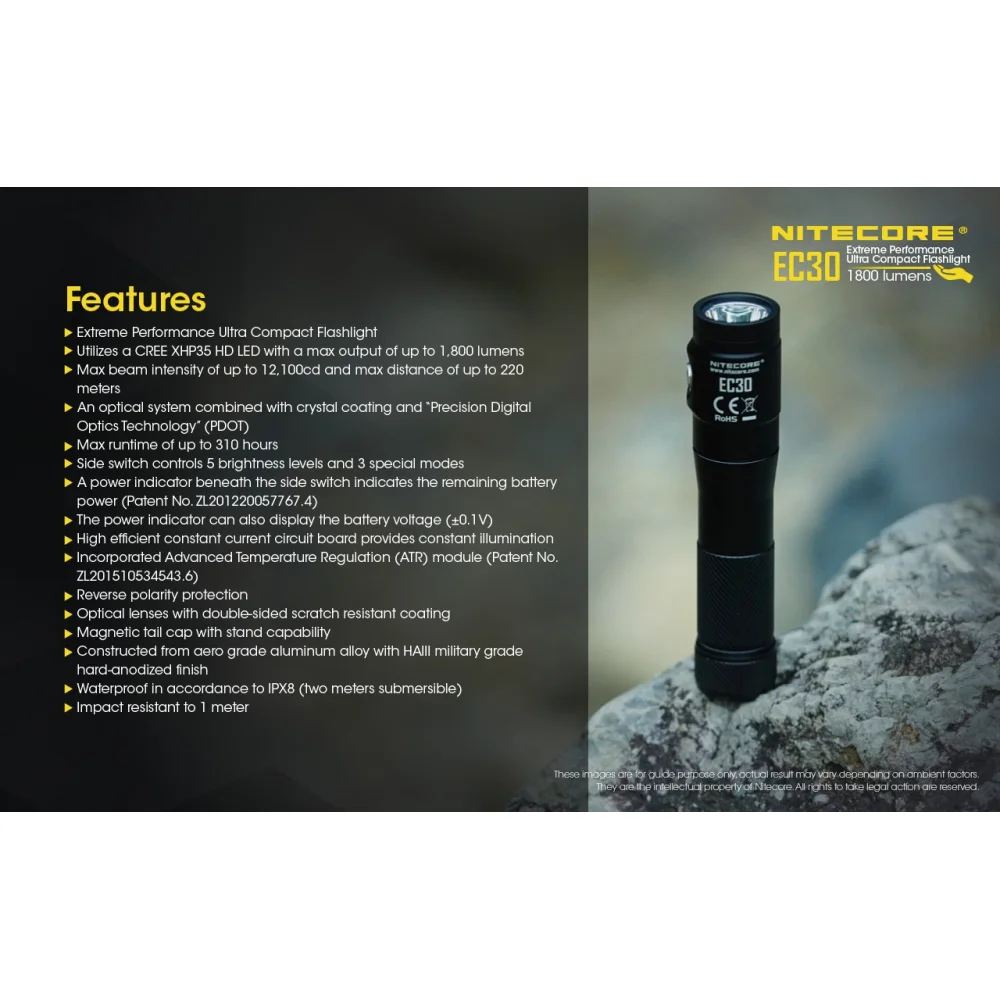 Latarka Nitecore Explorer Series EC30 18 Latarka Nitecore Explorer Series EC30