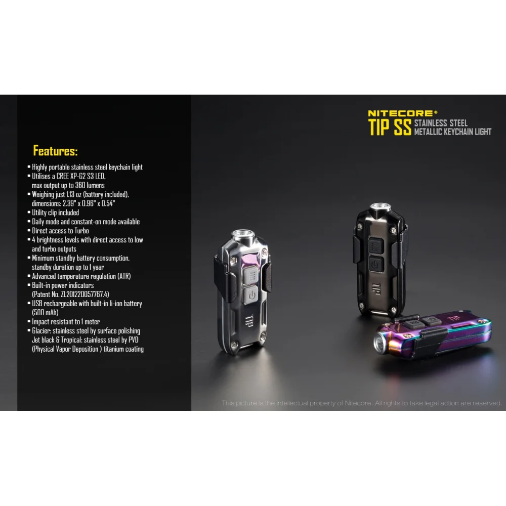 Latarka Nitecore TIP SS Tropical 17 Latarka Nitecore TIP SS Tropical