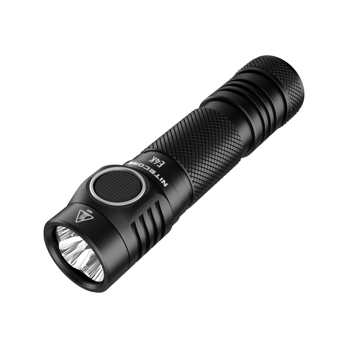 Latarka Nitecore E4K 4400 lumenów Nitecore E4K to lekka (80 g) latarka codziennego użytku o wyjątkowo dużej mocy 4400 lumenów. Wiązka światła jaką wytwarza latarka ma zasięg do 210 metrów. Wygodna w noszeniu, wyposażona została klips mocujący, oraz co bardzo ważne w system ATR zapobiegający przegrzaniu się urządzenia. Latarka zasilana jest przez ładowany akumulator NL2150HPR - LifeGun.pl Latarka Nitecore E4K 4400 lumenów-1