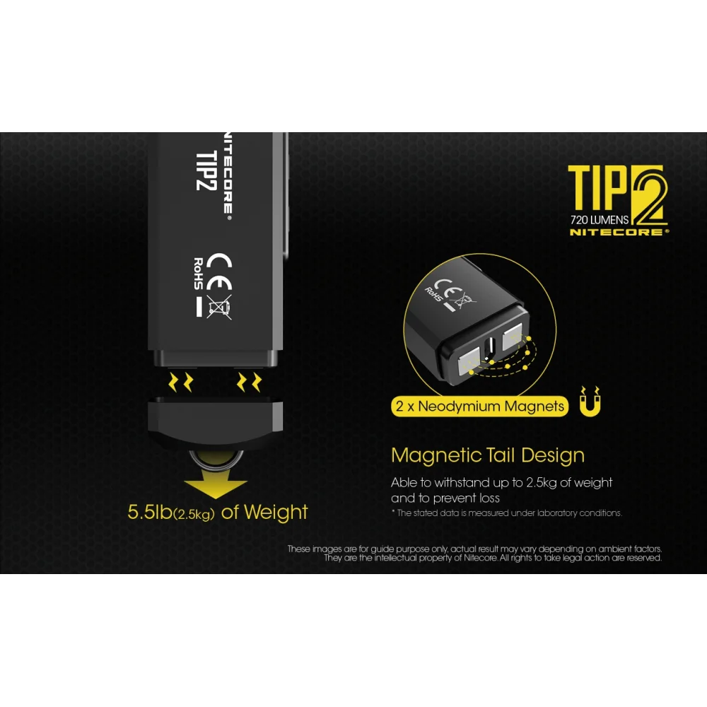 Latarka Nitecore TIP 2 720 lumenów 8 Latarka Nitecore TIP 2 720 lumenów