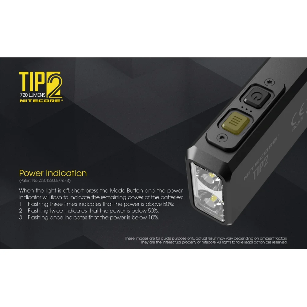 Latarka Nitecore TIP 2 720 lumenów 13 Latarka Nitecore TIP 2 720 lumenów