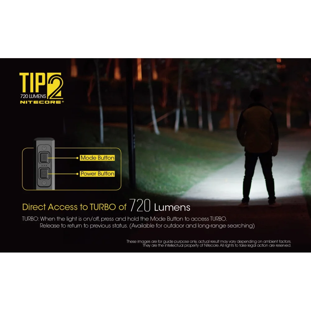 Latarka Nitecore TIP 2 720 lumenów 16 Latarka Nitecore TIP 2 720 lumenów