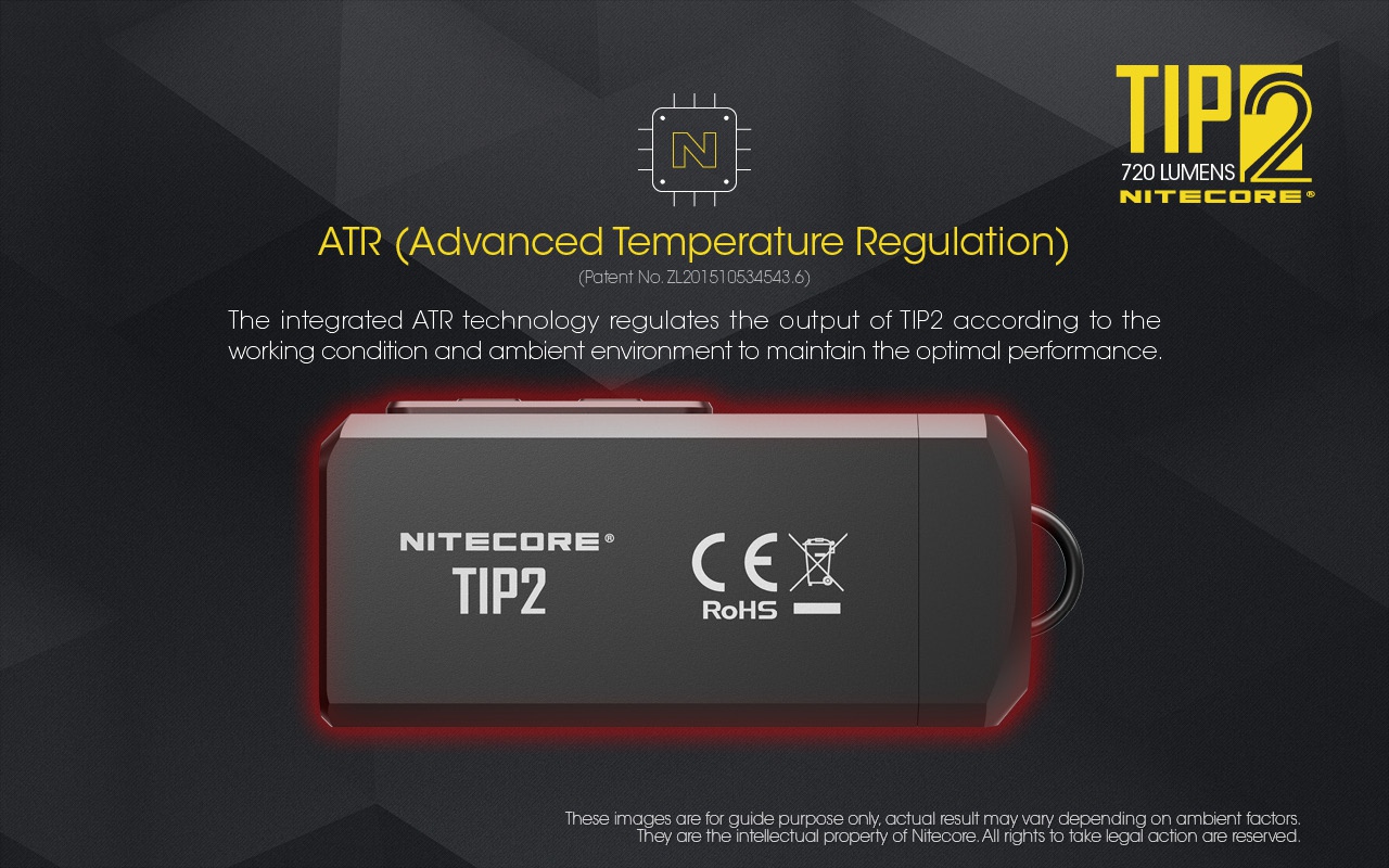 Zasięg wiązki światła (m): 93 | Moc światła (L): 720 | Waga (g): 38 | Źródło światła: Dioda LED Cree XP-G2 S3 - LifeGun.pl Latarka Nitecore TIP 2 720 lumenów-18