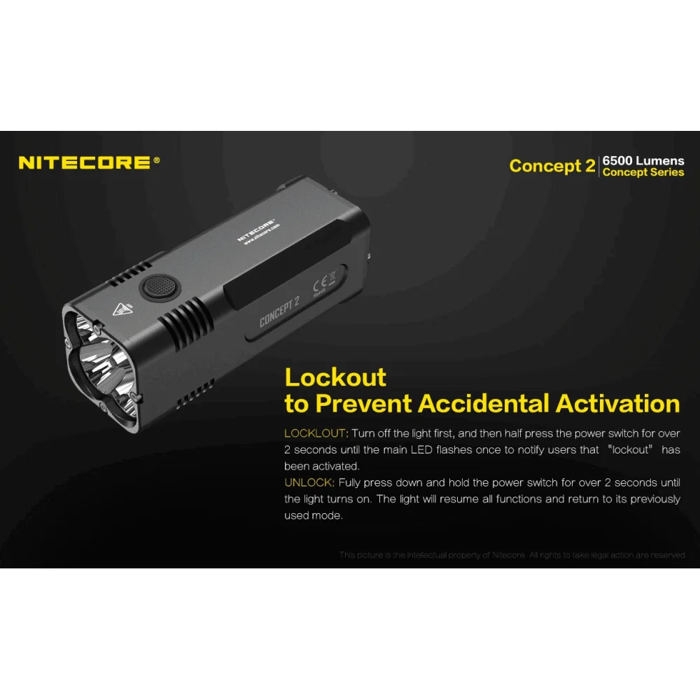 Latarka Nitecore Concept 2 6500 lumenów 23 Latarka Nitecore Concept 2 6500 lumenów