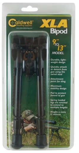Dwójnóg Bipod stały XLA 9"-13" czarny Caldwell 403215 Dwójnóg stały XLA 9'' - 13'' firmy Caldwell zapewnia stabilne podparcie podczas strzelania. Dwójnóg można przymocować do prawie każdej broni palnej za pomocą sworznia obrotowego. Lekka aluminiowa konstrukcja zapewnia niską wagę, a nóżki można łatwo regulować za pomocą wygodnego przycisku. Nogi posiadają wycięcia w celu łatwego dopasowania do wybranej - LifeGun.pl Dwójnóg Bipod stały XLA 9"-13" czarny Caldwell 403215-3