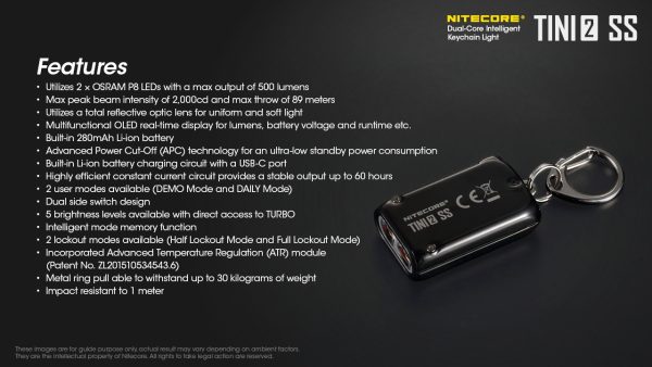 Latarka Nitecore TINI2 SS-27