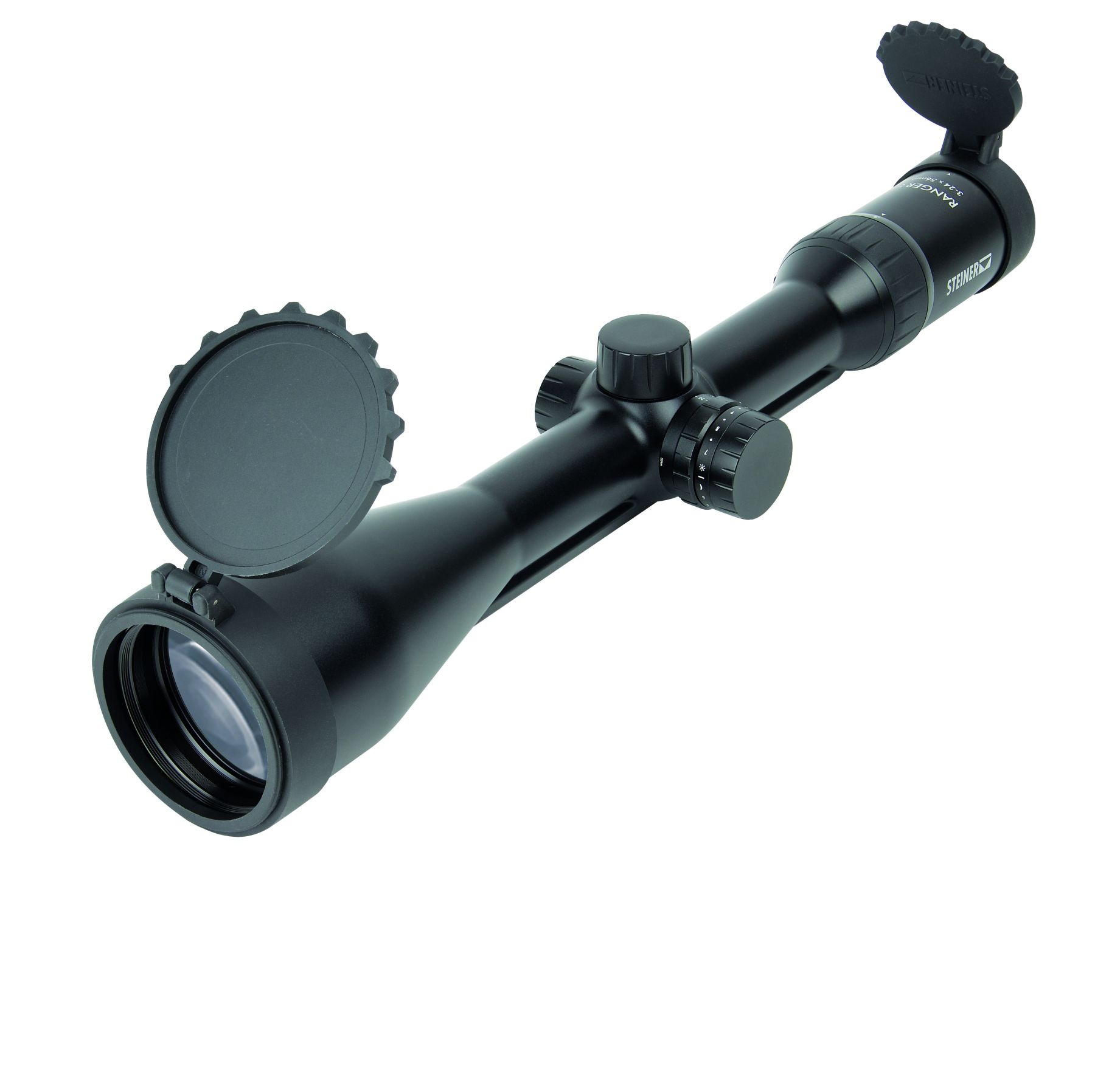 Steiner Ranger 8 3-24x56 CW (wersja z szyną) to potężna luneta, która imponuje swoją uniwersalnością i parametrami optycznymi, sprawdzającymi się w nawet najtrudniejszych warunkach.Ranger 8 zapewnia powtarzalną i precyzyjną regulację siatki celowniczej. Pokrętła regulacyjne są słyszalne i wyczuwalne w dotyku, zapewniając użytkownikowi intuicyjną obsługę.Jest to luneta niezwykle wszechstronna, umożliwiająca dokładne i bezpieczne wykrycie zwierzyny z dowolnej - LifeGun.pl Luneta STEINER RANGER 8 3-24X56 CW z szyną (3003903204)-3