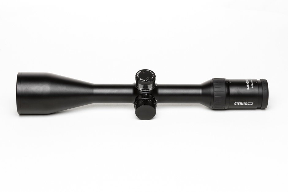 Steiner Ranger 8 3-24x56 CW to potężna luneta celownicza z bębnami balistycznymi, która imponuje swoją uniwersalnością i parametrami optycznymi, sprawdzającymi się w nawet najtrudniejszych warunkach.Ranger 8 zapewnia powtarzalną i precyzyjną regulację siatki celowniczej. Pokrętła regulacyjne są słyszalne i wyczuwalne w dotyku, zapewniając użytkownikowi intuicyjną obsługę.Jest to luneta niezwykle wszechstronna, umożliwiająca dokładne i bezpieczne wykrycie zwierzyny z - LifeGun.pl Luneta STEINER RANGER 8 3-24X56 CW BT bębny balistyczne (3003904704)-2