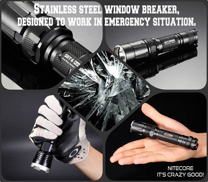 Światło S.O.S.: Tak | Maksymalny czas pracy (godz.): 200 | Zasięg wiązki światła (m): 260 | Waga bez baterii (g): 145 | Futerał: Tak | Wodoodporność: Do 2 m | Kolor: Czarny | Baterie (kompatybilne): 1 x 18650 lub 2 x CR123 | Długość całkowita (mm): 153 | Średnica głowicy (mm): 34 | Źródło światła: Dioda LED CREE XM-L2 (T6) | Światło stroboskopowe: tak | Moc światła (L): 930 - LifeGun.pl Latarka Nitecore SRT6 SmartRing Night Officer Tactical 930 Lumenów-20