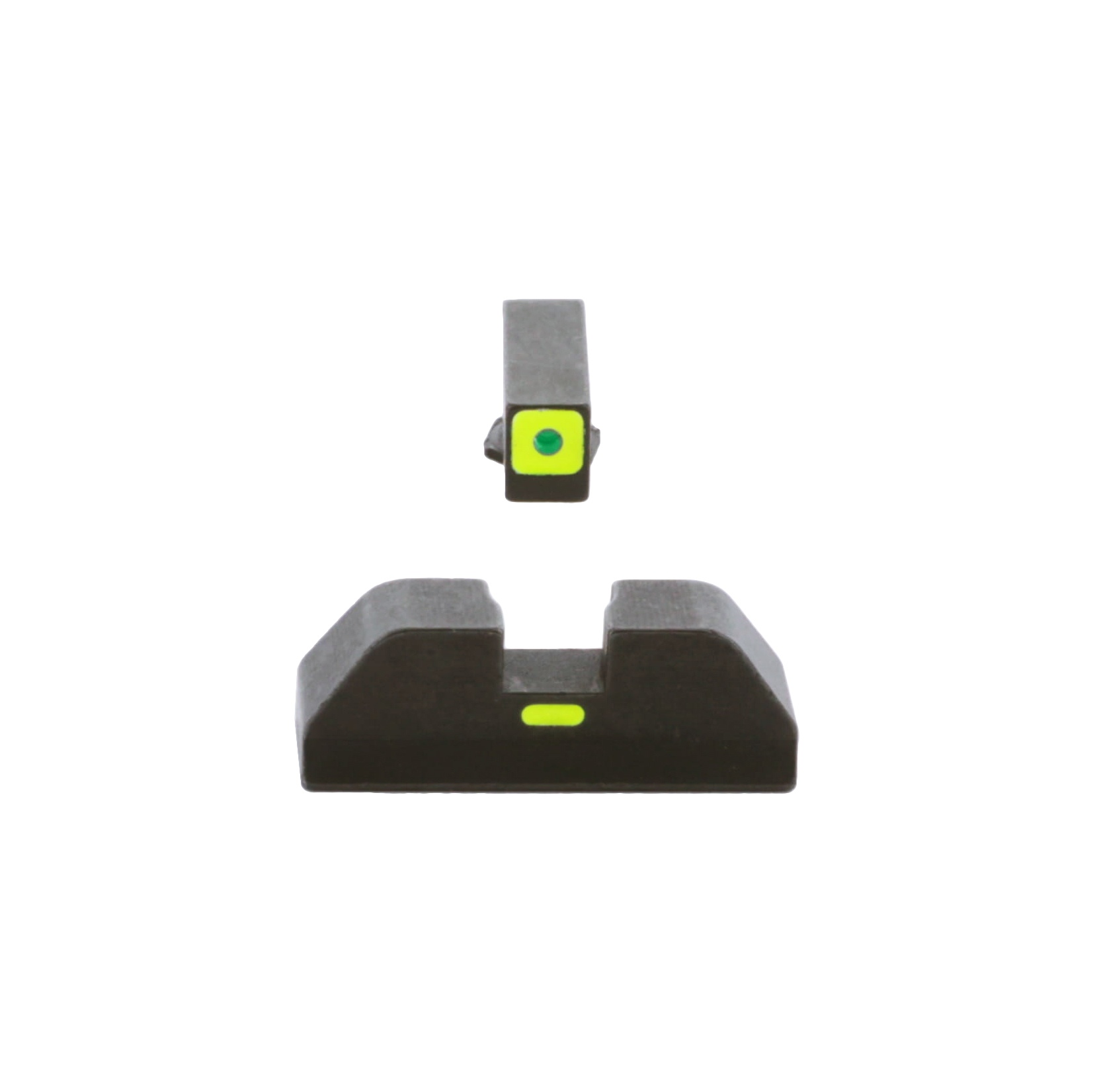 Przyrządy celownicze Ameriglo GL-5614 LUMIGREEN do pistoletu Glock W zestawie znajduje się trytowa muszka w kolorze LUMIGREEN i czarna szczerbinka z limonkowozieloną kreską pod wycięciem szczerbinki. Przyrządy są wykonane w standardzie GLOCK. AMERIGLO to amerykański producent przyrządów celowniczych z Roswell w stanie Georgia znany z bezkompromisowej jakości i przemyślanego designu. W ich ofercie znajdziecie przyrządy dedykowane dla - LifeGun.pl Przyrządy celownicze Ameriglo GL-5614 LUMIGREEN do pistoletu Glock-1