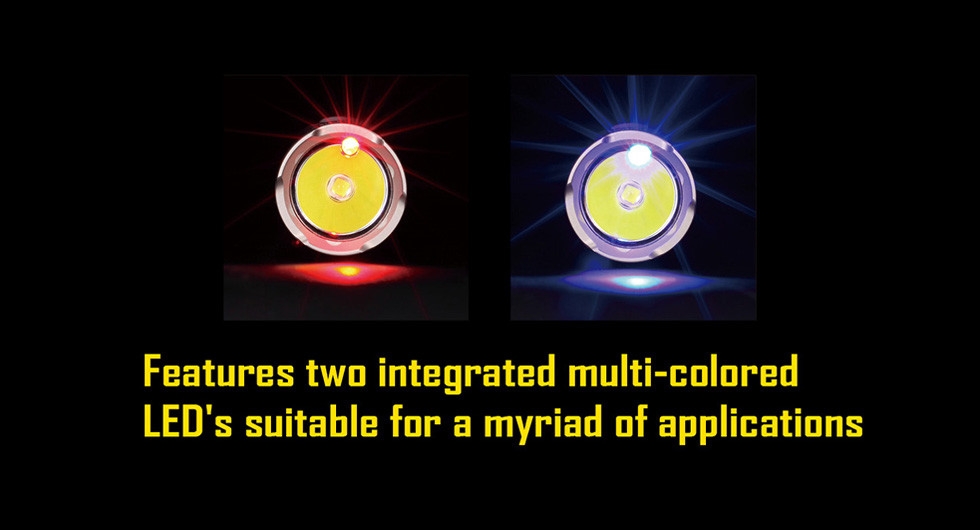 Światło S.O.S.: Tak | Maksymalny czas pracy (godz.): 450 | Zasięg wiązki światła (m): 155 | Waga bez baterii (g): 77 | Futerał: Tak | Wodoodporność: Do 2 m | Kolor: Czarny | Baterie (kompatybilne): 1 x 18650 lub 2 x CR123 | Długość całkowita (mm): 136 | Średnica głowicy (mm): 25 | Źródło światła: Dioda LED CREE XM-L2 (T6) | Światło stroboskopowe: tak | Moc światła (L): 750 - LifeGun.pl Latarka Nitecore SRT5 SmartRing Tactical Detective 750 Lumenów-5