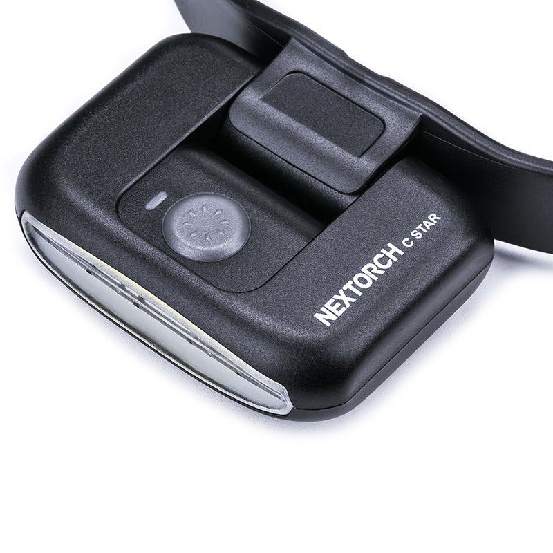 Nextorch C-Star to praktyczna czołówka ze zdejmowaną opaską z tworzywa sztucznego, regulowanym światłem białym i czerwonym. C-Star wyposażony jest w diodę COB LED, która zużywa mało energii i zapewnia mocne równomiernie rozprowadzone światło. Barwa światła diody zamontowanej w C-Star jest bardzo naturalna, prawie jak światło dzienne. Dzięki tej naturalnej barwie światła, kolory, szczegóły i kontrasty są - LifeGun.pl Latarka Czołowa Nextorch C Star 170 lumenów-4
