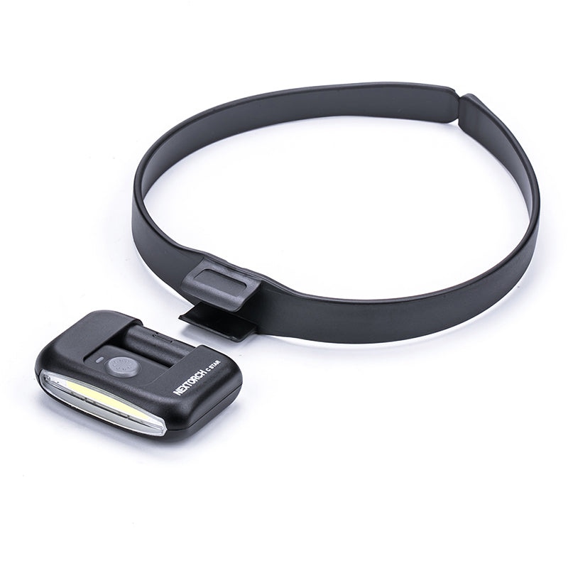 Nextorch C-Star to praktyczna czołówka ze zdejmowaną opaską z tworzywa sztucznego, regulowanym światłem białym i czerwonym. C-Star wyposażony jest w diodę COB LED, która zużywa mało energii i zapewnia mocne równomiernie rozprowadzone światło. Barwa światła diody zamontowanej w C-Star jest bardzo naturalna, prawie jak światło dzienne. Dzięki tej naturalnej barwie światła, kolory, szczegóły i kontrasty są - LifeGun.pl Latarka Czołowa Nextorch C Star 170 lumenów-8