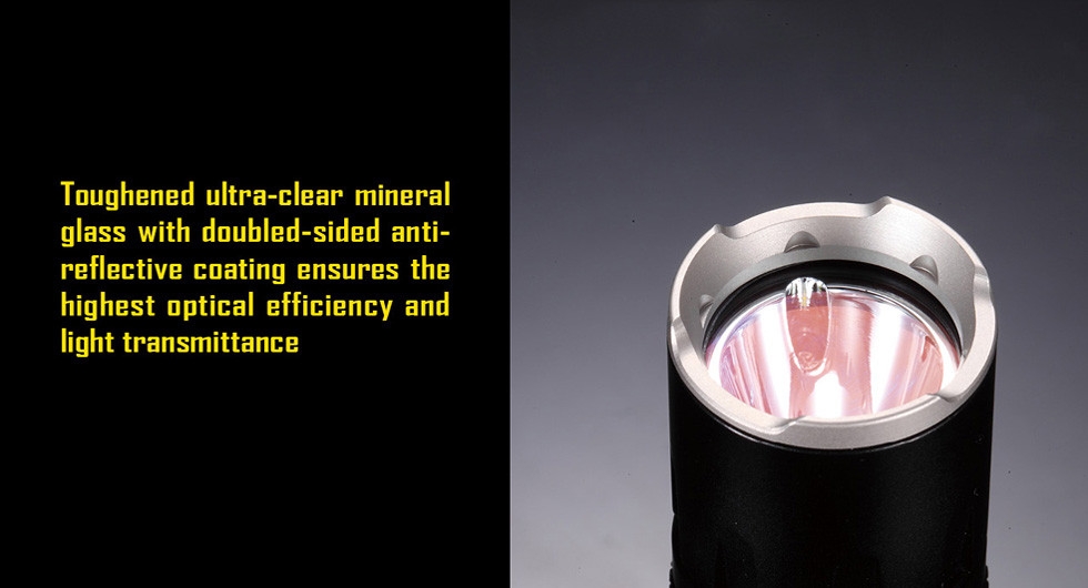 Światło S.O.S.: Tak | Maksymalny czas pracy (godz.): 450 | Zasięg wiązki światła (m): 155 | Waga bez baterii (g): 77 | Futerał: Tak | Wodoodporność: Do 2 m | Kolor: Czarny | Baterie (kompatybilne): 1 x 18650 lub 2 x CR123 | Długość całkowita (mm): 136 | Średnica głowicy (mm): 25 | Źródło światła: Dioda LED CREE XM-L2 (T6) | Światło stroboskopowe: tak | Moc światła (L): 750 - LifeGun.pl Latarka Nitecore SRT5 SmartRing Tactical Detective 750 Lumenów-14