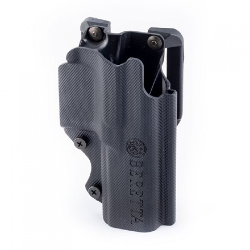 Standardowa kabura na pas do pistoletów serii APX A1 (Full Size), wersja dla praworęcznych Z odpornego na wstrząsy i zadrapania termoformowanego technopolimeru. Dzięki zmniejszonej grubości i kompaktowym rozmiarom idealnie nadaje się do użytku cywilnego lub sportowego (IPSC, IDPA, USPSA). Kabura jest dostarczana z zaczepem do paska HIGH RIDE (E01913) i może być używana ze wszystkimi - LifeGun.pl Kabura do Beretty APX A1 Civilian E03302-1