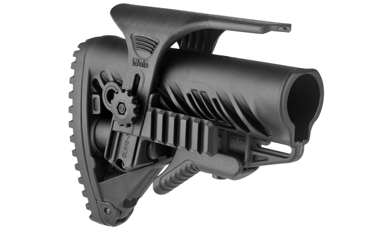 Długość: 180 mm | Wysokość (mm): 130 | Szerokość (mm): 48 | Waga (g): 276 - LifeGun.pl Kolba FAB GLR-16 PCP do AR15/M16 Picatinny-1