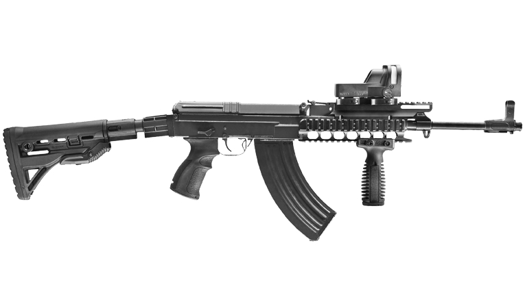 Wysokość (mm): 110 | Szerokość (mm): 33 | Długość całkowita (mm): 83 | Waga (g): 113 - LifeGun.pl Uchwyt Pistoletowy FAB AG-58-1